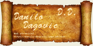 Danilo Dagović vizit kartica